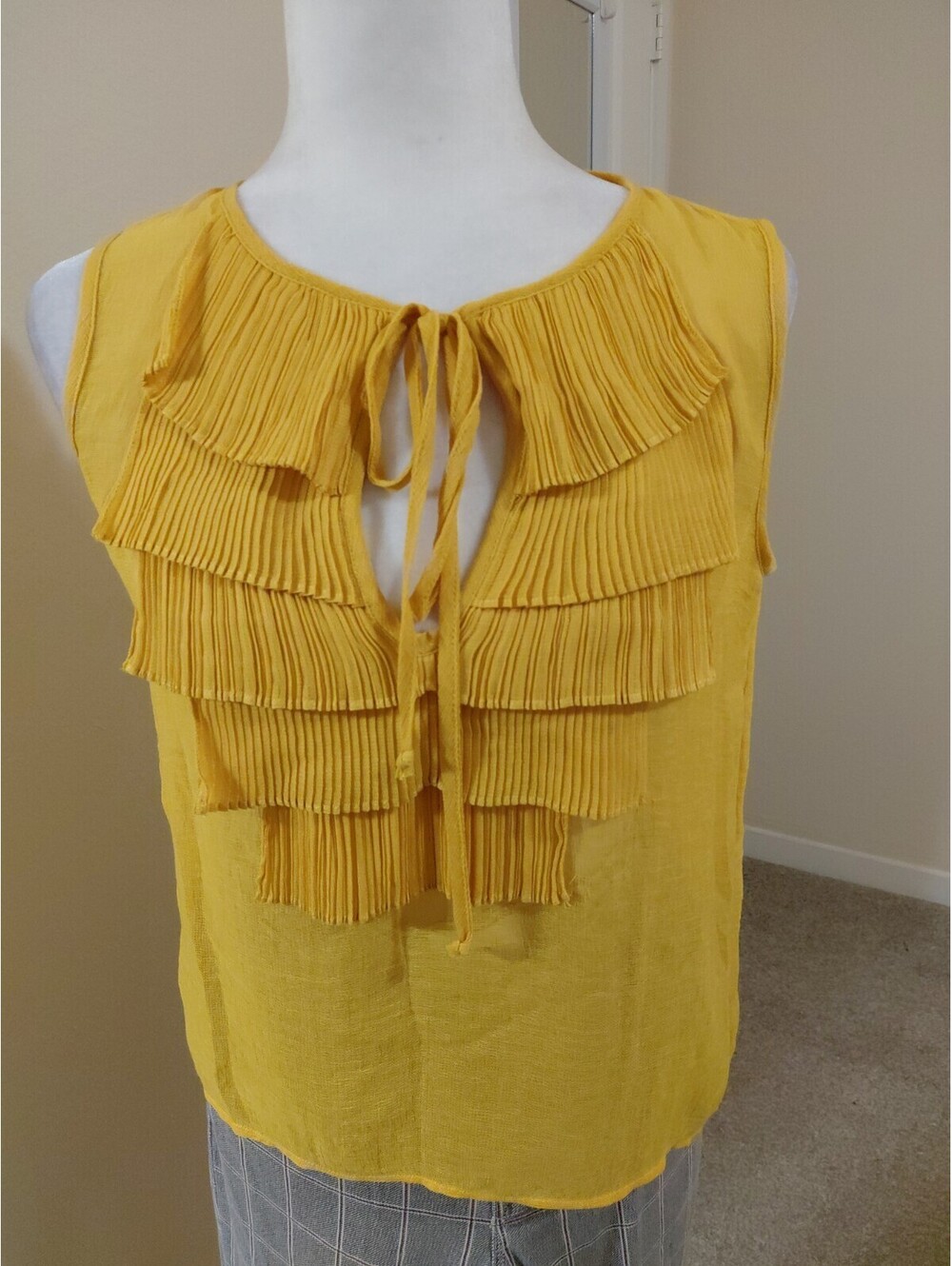 Bcbgmaxazria Nettie Top Sz XS In Bamboo Color NWT
